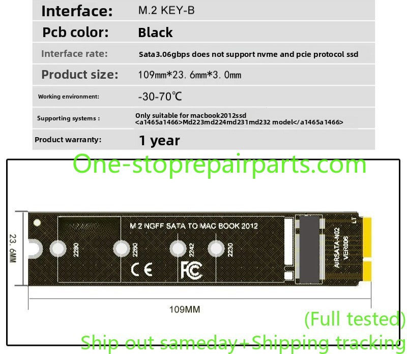 M2 SATA to Apple MACBOOK AIR 2012 SSD adapter card A1465 A1466 not support NVME  M.2 NGFF SATA TO MACBOOK 2012  KEY-B SATA 2280 SSD A1360 A1370 A1398 SSD Macbook A1466 A1465 A1398 A1425 SSD  hard disk enclosure REPAIR TOOLS