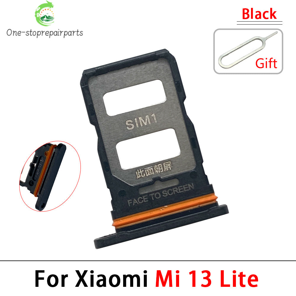 10Pcs, New For Xiaomi Mi 13 Pro / Mi 13 Lite / Mi 13T Pro SIM Card Slot SD Card Tray Holder Adapter  Xiaomi  Xiao mi phone repair parts