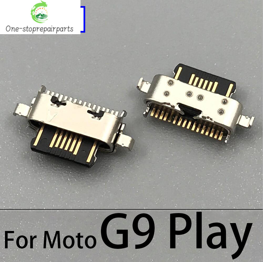 10Pcs USB Charging Port Connector Charge Jack Socket Plug Dock For Motorola Moto G9 G5 G5S G6 G7 Plus G8 Power Play Plus Lite Motorola phone repair parts