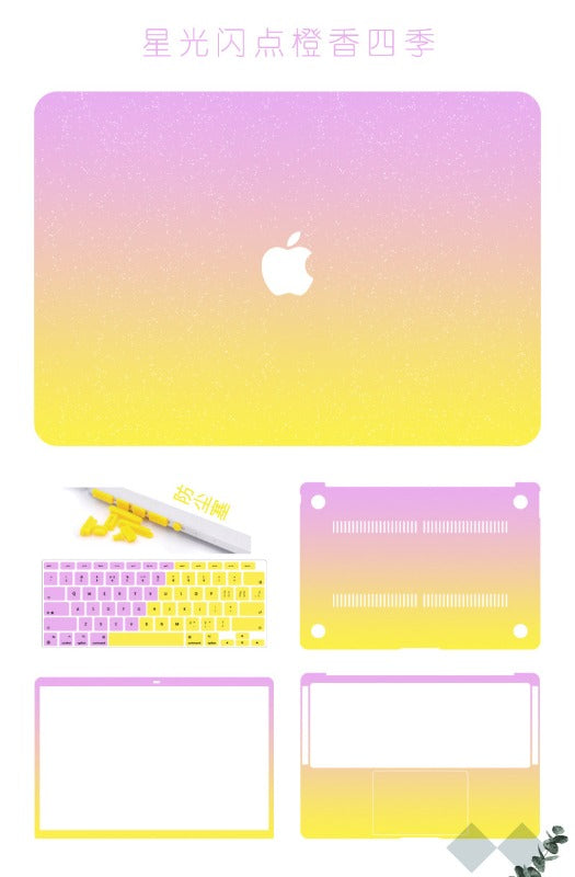 Frosted gradual change color protective case for MacBook Air Pro 11 "12" 13 "14" 15 "16" Neo A3404 A3426 A3427 A3428 A3429 A3449 A3448 A3434 A3403 A3186 A3402 A3401 A3112 A3185 A3114 A3241 A3113 A3240 Laptop accessories