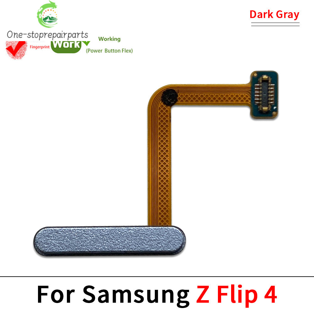 Fingerprint Home Button Fingerprint Menu Return Key Recognition Sensor Flex Cable For Samsung Z Flip 3 4 5 5G Samsung phone repair parts