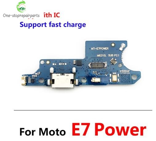 10Pcs, USB Charging Board Connector Port Dock Flex Cable For Moto E20 E30 E22 E13 E14 E32 E5 E6 E6s E6i E7i E7 Plus Power Play Motorola phone repair parts