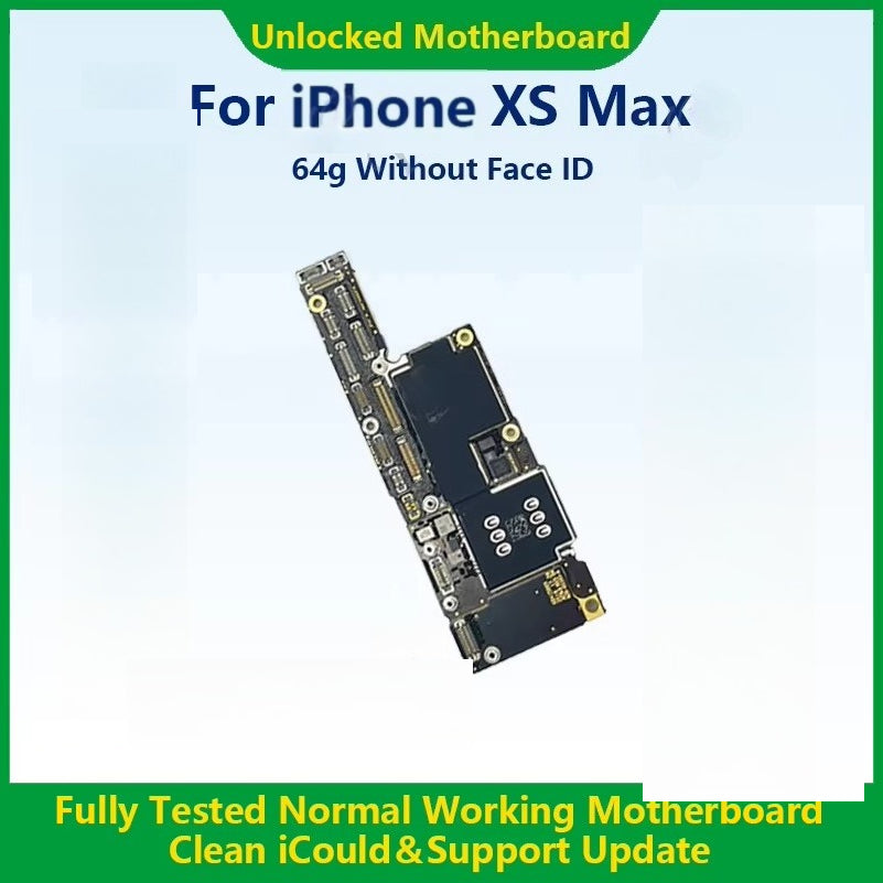 100%Working Mainboard For iPhone X/XR/XS Max With Face ID Fully Tested Cleaned iCloud And Unlocked Motherboard Fast Shipping  iPhone phone repair parts