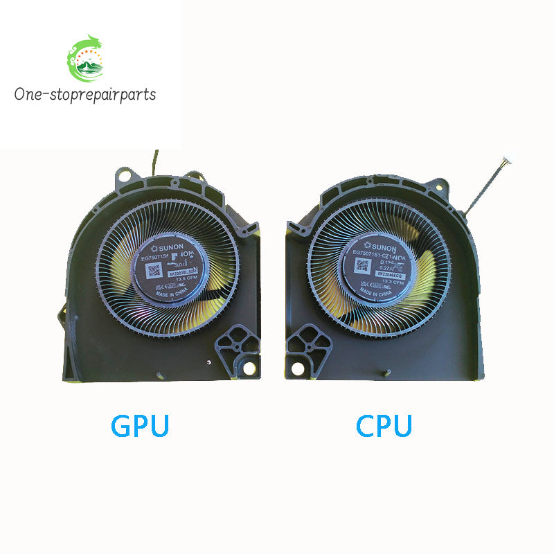 New Original Laptop CPU GPU Cooling Fan For Dell G15 5530 12V Dell laptop repair parts