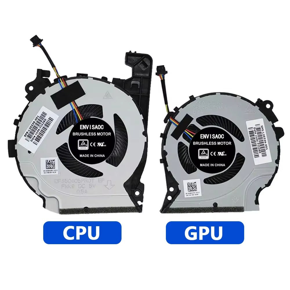 Cooler Fan For HP Pavilion Gaming 15-CX 15-cx0000 15-CX0068TX CX0061TX TPN-C133 CPU GPU Cooling Fan Heatsink Fans Cooler XRF501105PR0T XRF481305M60 HP Laptop repair parts