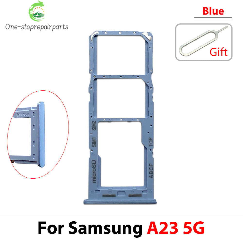 New For Samsung A23 A33 A53 A73 5G SIM Card Tray Slot Holder Replacement Parts Samsung phone repair parts