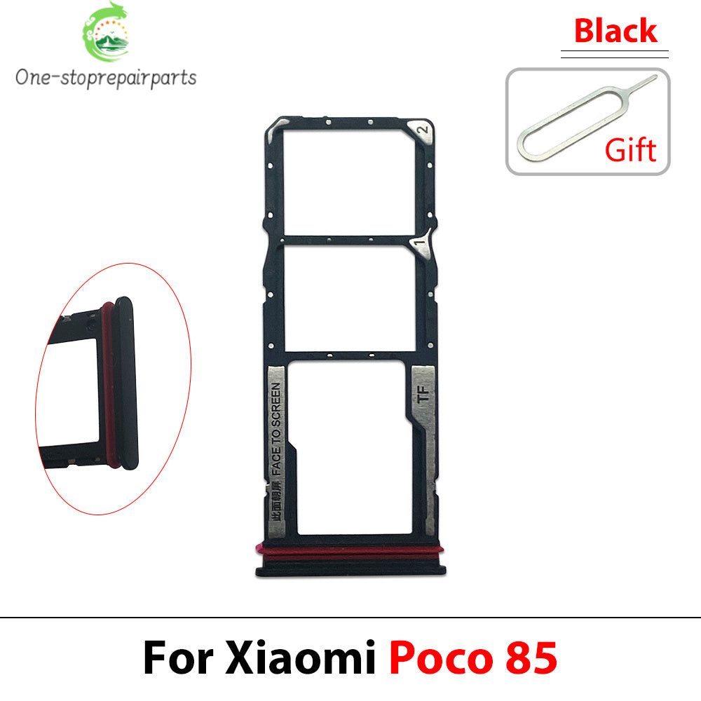 New For Xiaomi Poco C40 C71 C65 C75 C85 SIM Card Slot SD Card Tray Holder Adapter  Xiaomi  Xiao mi phone repair parts