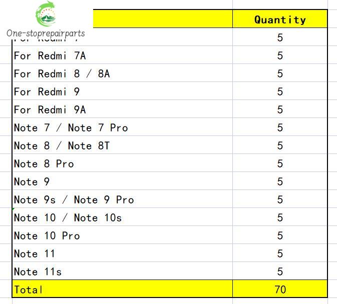 50Pcs, Volume Button Power Switch On Off Button Flex Cable For Xiaomi Redmi 7 7A 8 8A 9 9A Note 7 8 8T 9 10 10s 11 11s Pro 9s  Xiaomi  Xiao mi phone repair parts