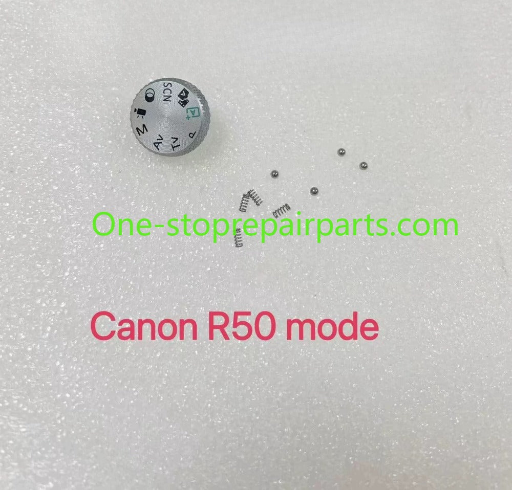 Canon EOS R50 Mode Dial Function Dial Top Cover with Iron Beads Spring with Steel Ball Function Power-on lever on/off switch button black silver Digital Camera Repair parts
