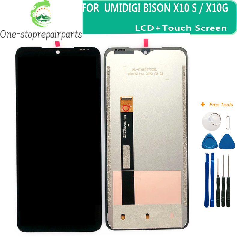 Original Screen For UMIDIGI Bison X10S X10G LCD Display + Touch Screen Digitizer Assembly Replacement For Bison X10 S X10 G Umidigi phone repair parts