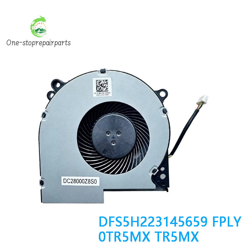 New Original LAPTOP CPU GPU Cooling Fan FOR DELL tr5mx DFS5H223145659 FPLY 0TR5MX TR5MX Dell laptop repair parts