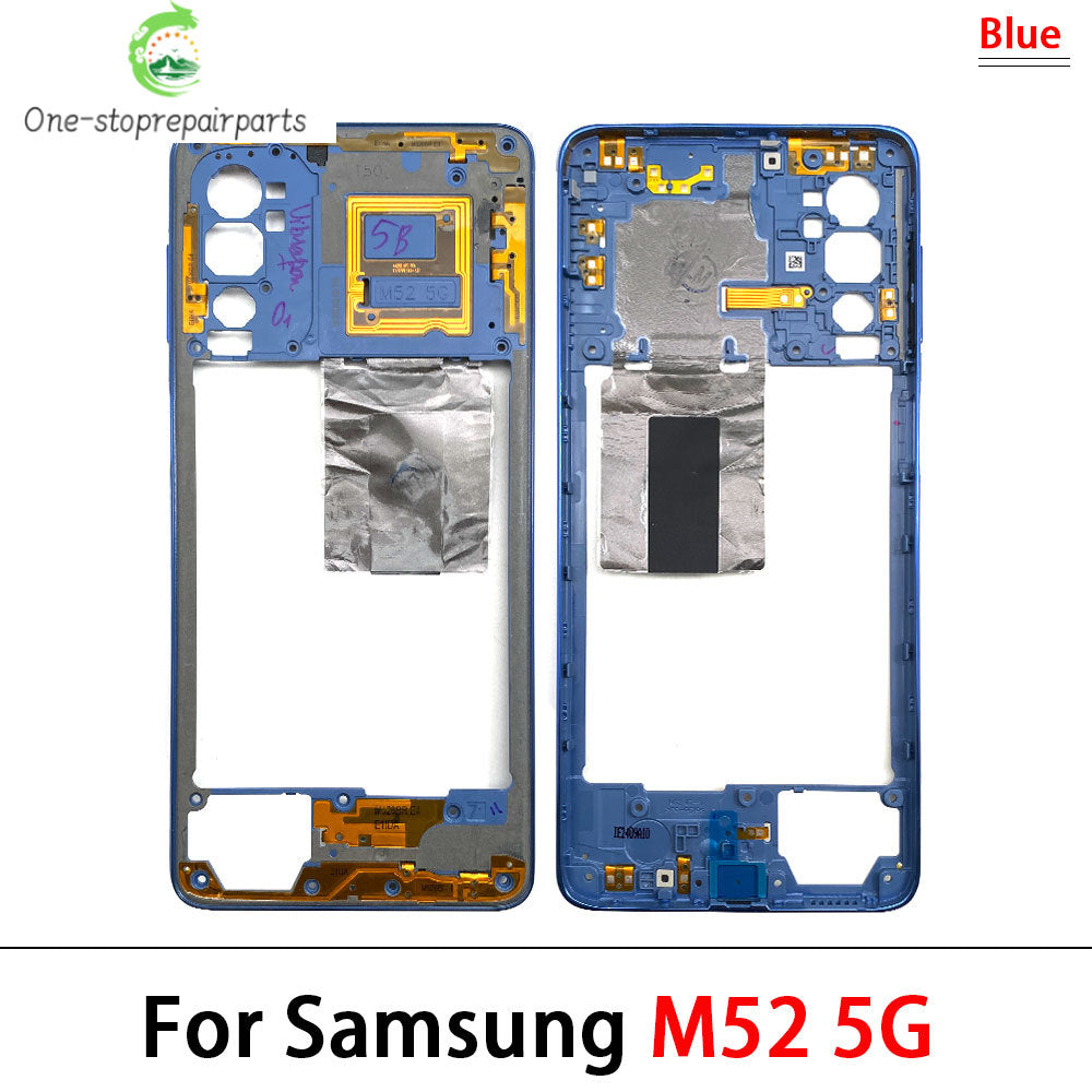 New Middle Frame For Samsung M23 M52 M53 M51 M54 M62 M35 5G M526B M536B M625F Door Housing Bezel Repair Parts Samsung phone repair parts