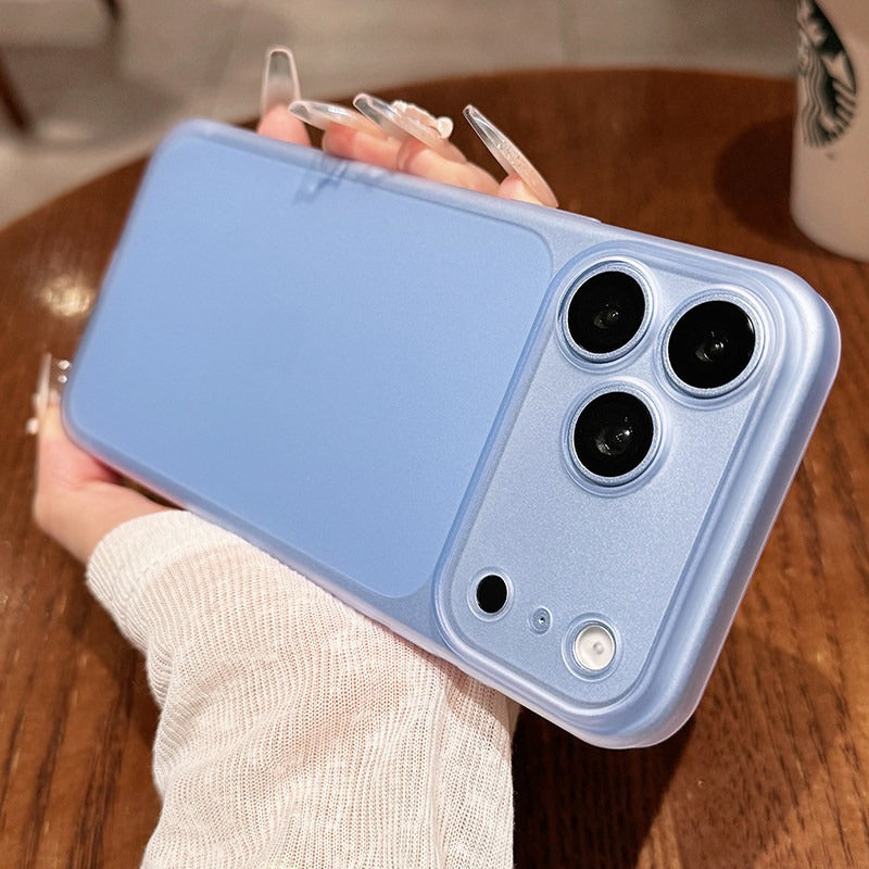 Soft mist matte iPhone 18promax mobile phone case New iPhone18 ultra-thin matte ice hard case 17pro fine hole lens protection 16 men's and women's ins wind case Phone Accessories