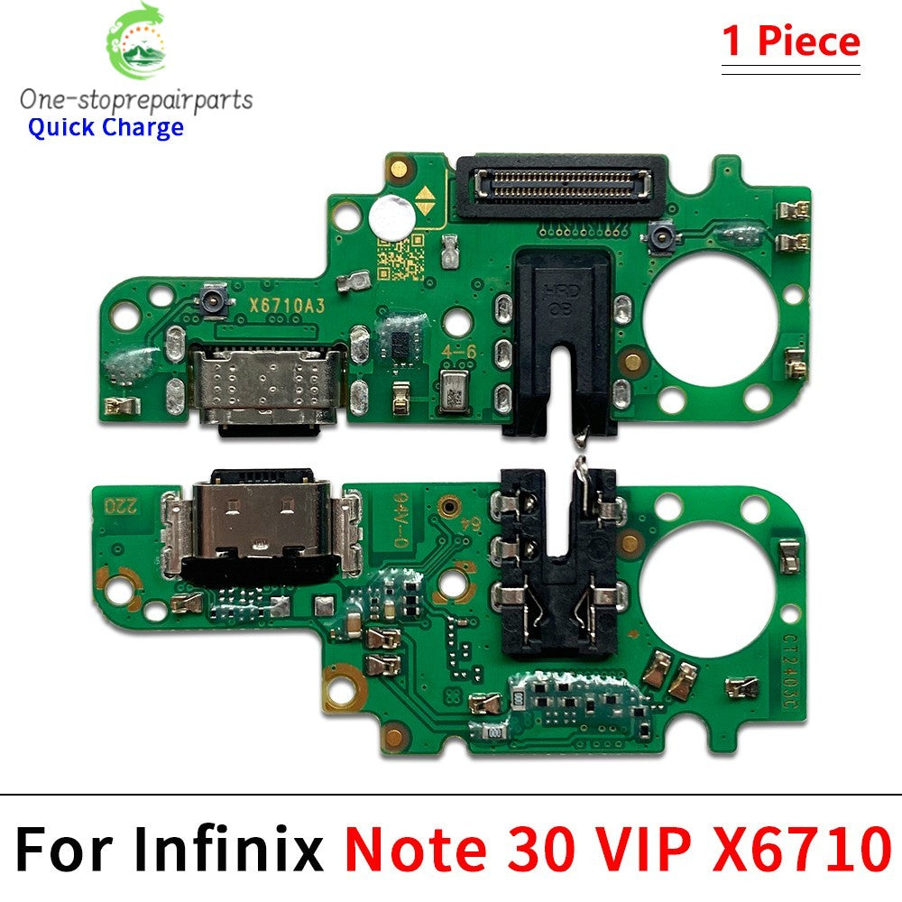 USB Charger Dock Connector Charging Port Microphone Flex Cable For infinix Note 30 30i 40 40X 50 50X Pro Plus VIP 4G 5G  infinix phone repair parts