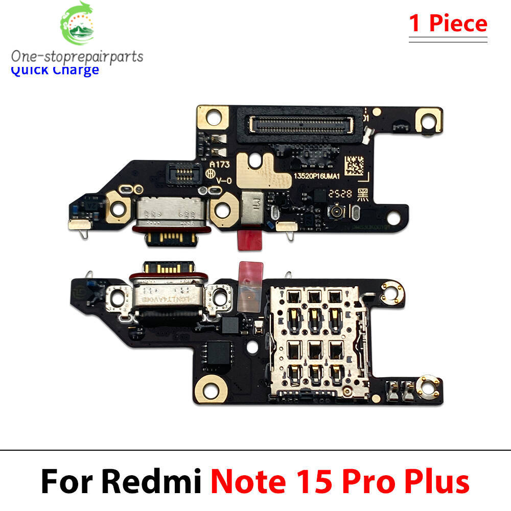 10Pcs，Charger Board PCB Flex For Xiaomi Redmi Note 15 Pro Plus 5G USB Port Connector Dock Charging Ribbon Cable Flex  Xiaomi  Xiao mi phone repair parts