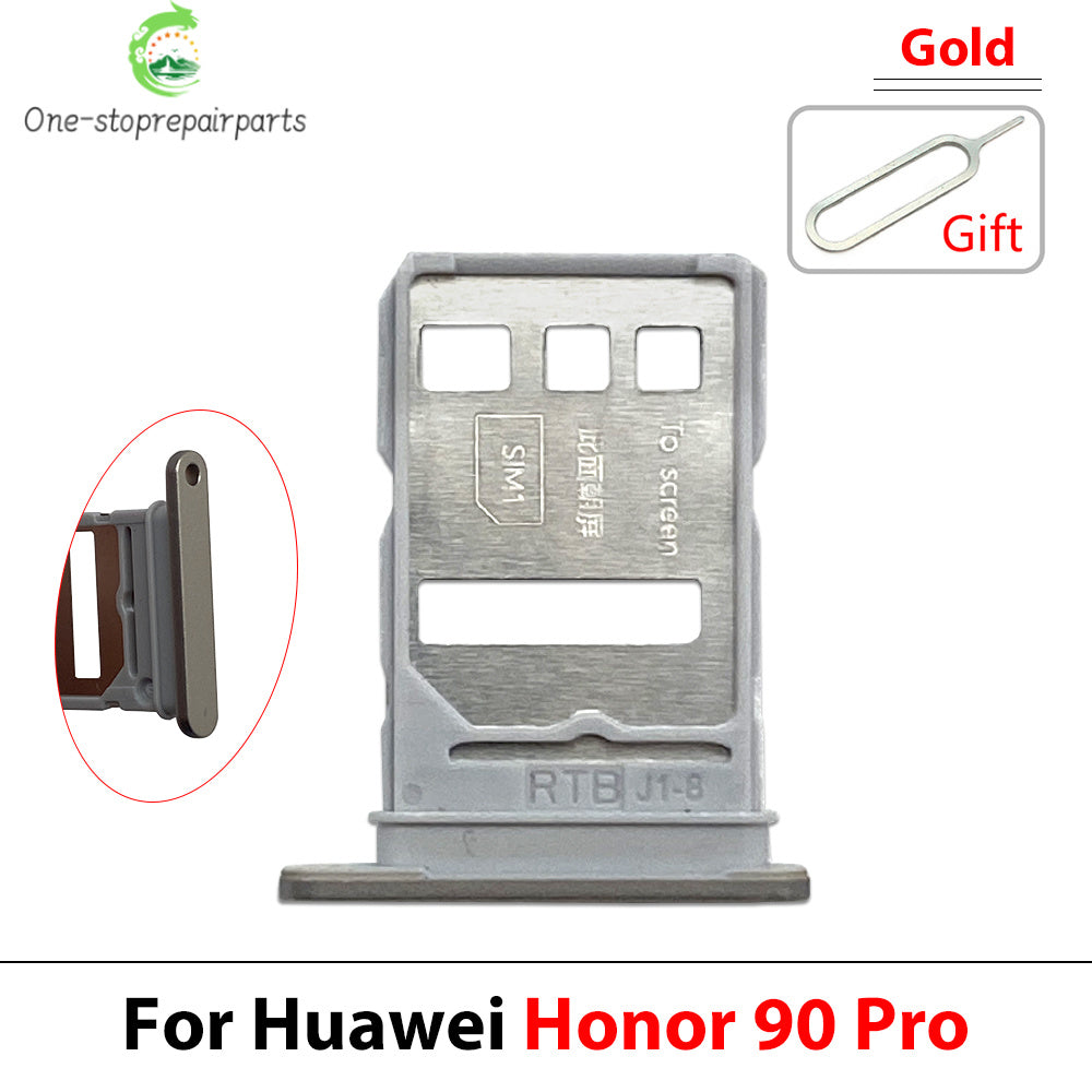 New For Huawei Honor 90 Pro Lite 5G SIM Card Tray Slot Holder Adapter Accessories Huawei phone repair parts