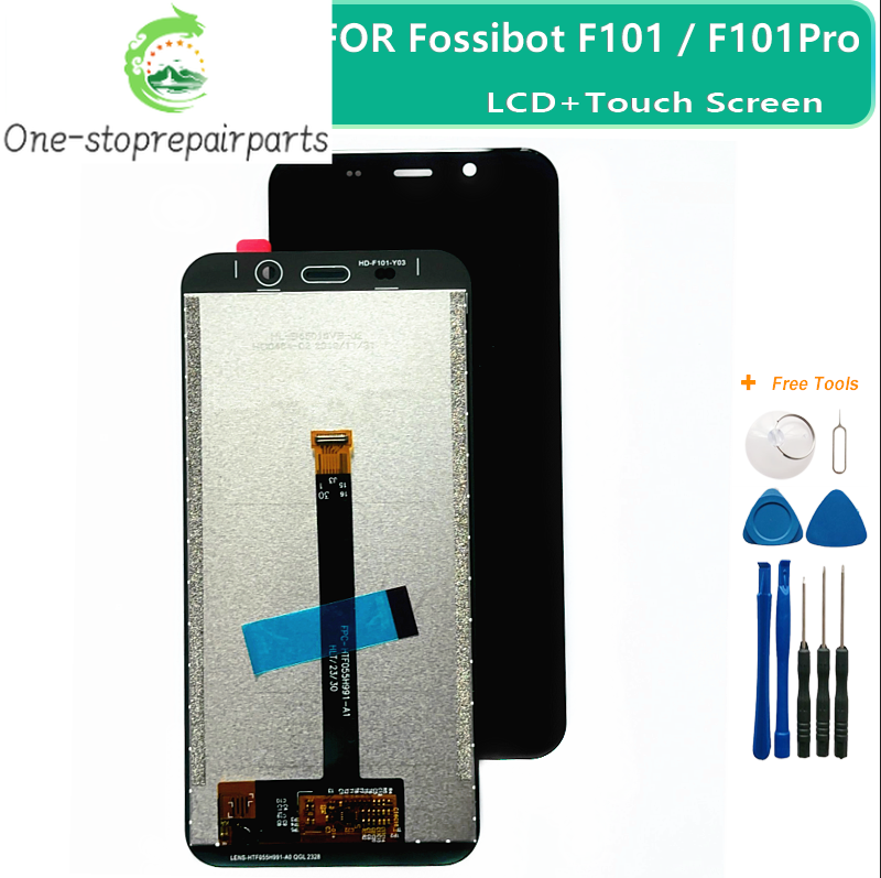 100% Original Tested for Fossibot F101 LCD Display+Touch Screen Digitizer Assembly LCD+Touch Digitizer for Fossibot F101 Pro+Too Other Brand Phone repair parts