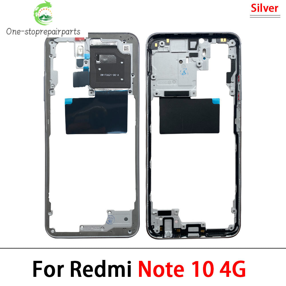 For Xiaomi Redmi Note 10 / Note 10s / Note 10 Pro Middle Frame Holder Housing Replacement Repair Parts Xiaomi  Xiao mi phone repair parts