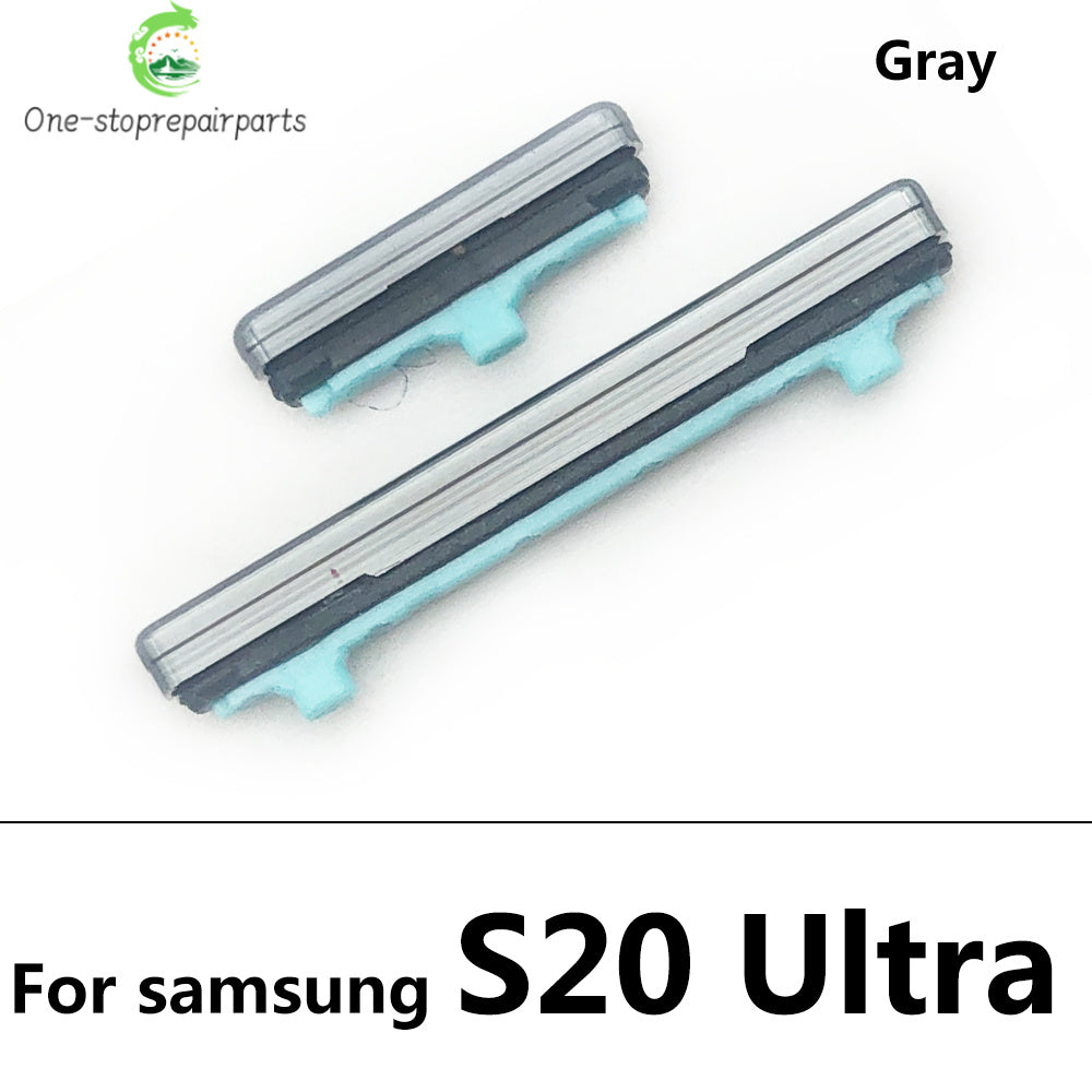 10Pcs/Lot, New Power Button + Volume Side Button For Samsung S20 / S20 Plus / S20 Ultra / S20 Fe Samsung phone repair parts