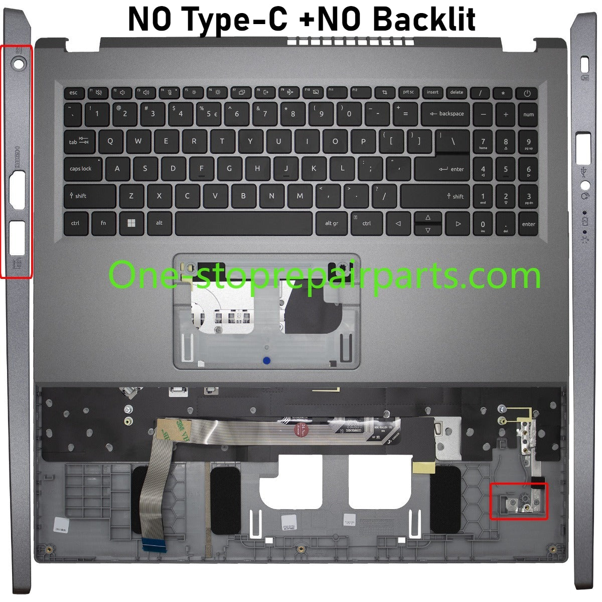 Upper C-cover keyboard Assembly for Acer A515-58M N23C3 A315-510P-24P A314-42P A514-56M N23Q11 Top case palmrest keyboard Acer laptop repair parts