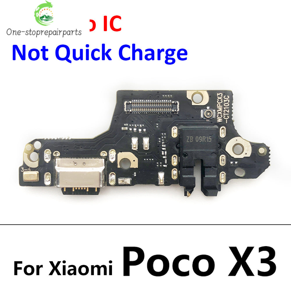 USB Port Charger Dock Connector Charging Board FLex Cable For Xiaomi Poco F1 F2 Pro F3 X3 X4 M3 M4 Pro 4G 5G Mic Microphone  Xiaomi  Xiao mi phone repair parts