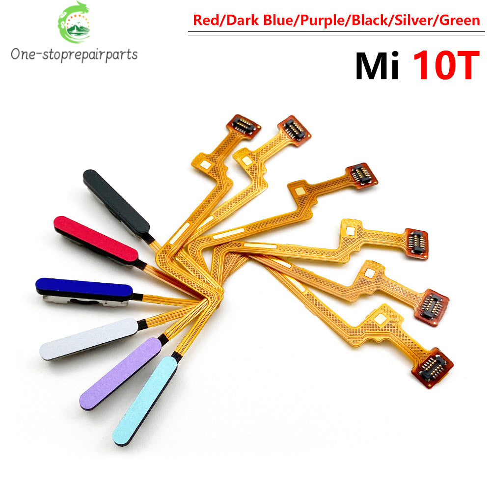 New For Xiaomi Mi 10T Mi10T Pro M2007J3SY Home Button FingerPrint Touch ID Sensor Flex Cable Ribbon Replacement Parts  Xiaomi  Xiao mi phone repair parts