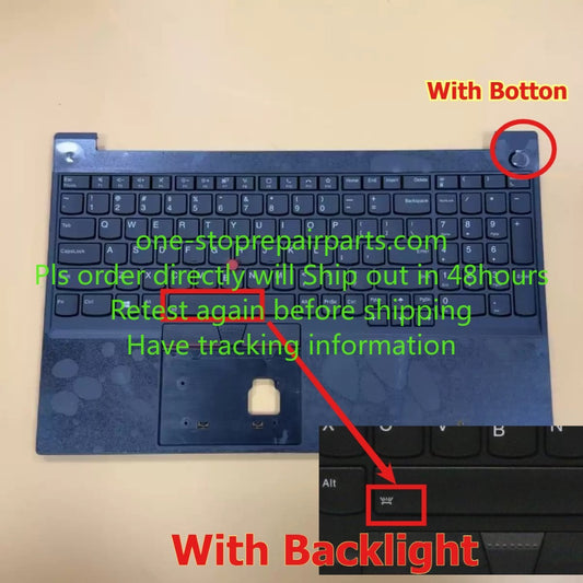 Upper case for Thinkpad E15 Gen2 3 4 topcase palmrest C-Cover  keyboard 5M10W64513 5M10W64618 5M11A35927 5M11A35651 backlight