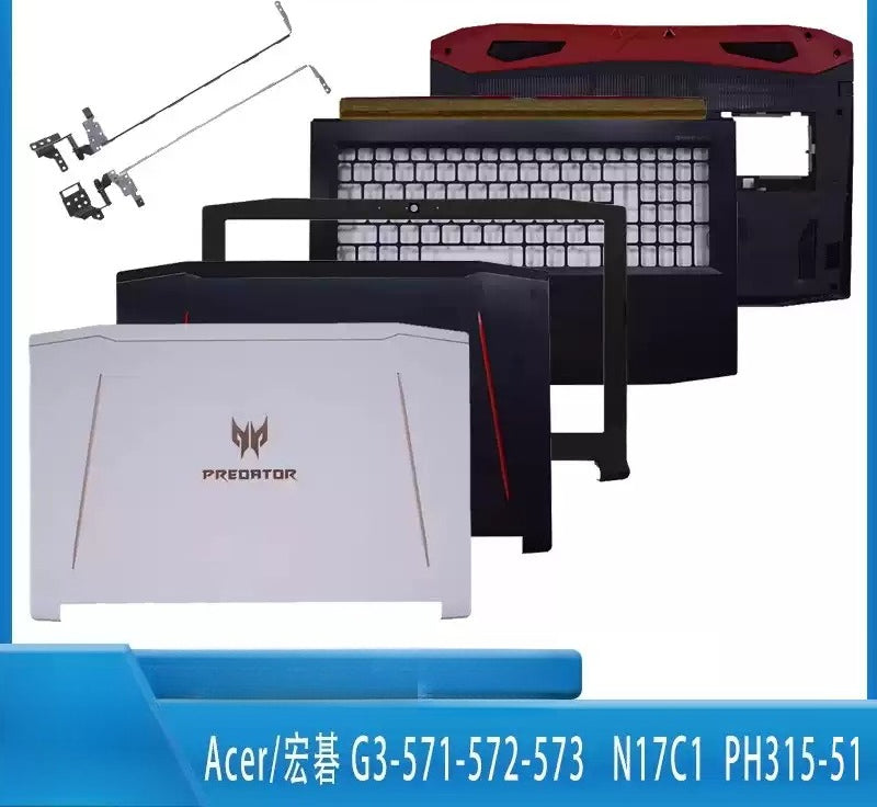 Cover case for Acer Helios 300 G3-571 G3-573 N17C1 PH315-51A  back husing upper palmrest tiocase keyboard bottom hinge bezel cover Acer laptop repair parts