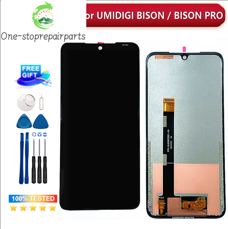 Original UMIDIGI Bison Bison Pro LCD Display+Touch Screen For UMIDIGI Bison 2021 BISON GT LCD Display + Tools + 3M Adhesive Other brand Phone repair parts