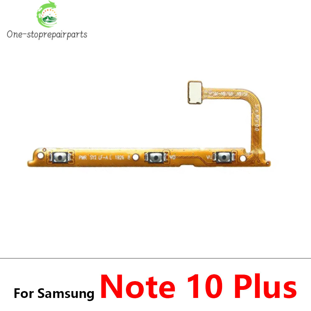 10Pcs, Volume Button Power Switch On Off Button Flex Cable For Samsung Note 10 Plus Lite Note 20 Ultra S20 S21 S23 Fe Samsung phone repair parts
