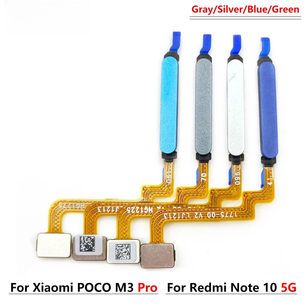 Fingerprint Scanner For Xiaomi Redmi Note 10 10s Pro 4G 5G Home Button Fingerprint Menu Return Key Sensor Flex Cable  Xiaomi  Xiao mi phone repair parts