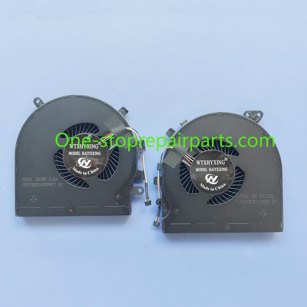 CPU GPU cooling fan for RAZER RZ09-0270 Blade 15 RZ09-0300 RZ09-0328 DFS501105PR0T FNL3 5V 0.5A DFS5K121142621 FNL5 cooler fans