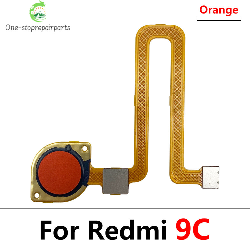 New Fingerprint For Xiaom Redmi 9C 9T 9 10C 10 Prime Home Button Fingerprint Menu Return Key Recognition Sensor Flex Cable Redmi phone repair parts