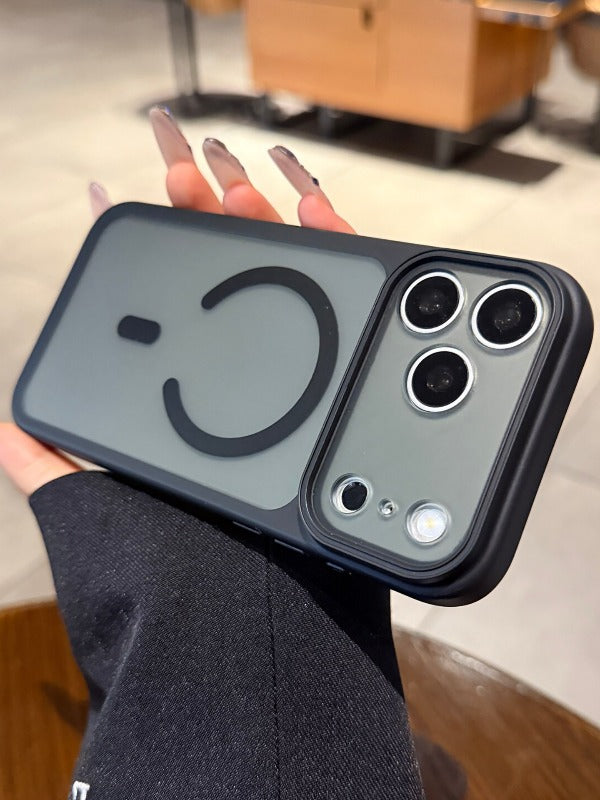 Skin matte magnetic suction For iPhone 18promax mobile phone case New iPhone17 new color cherry red strong magnetic adsorption 16pro anti-fingerprint fine hole all-inclusive case Phone Accessories