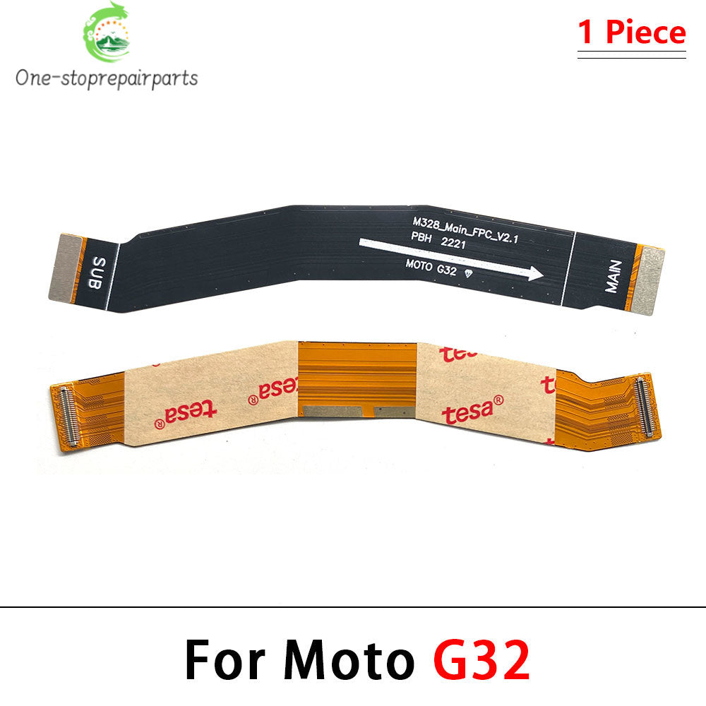 10Pcs, Main Motherboard Board Mainboard Flex Cable For Motorola Moto G14 G34 G54 G32 G42 G52 G62 G72 G82 G53 G73 G84 G85 5G Motorola phone repair parts