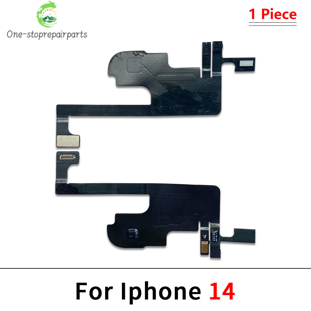 10Pcs, Earpiece Proximity Light Sensor Face Recognition Function Ribbon Flex Cable For IPhone 13 14 15 16 17 Pro Max Plus Mini iPhone phone repair parts