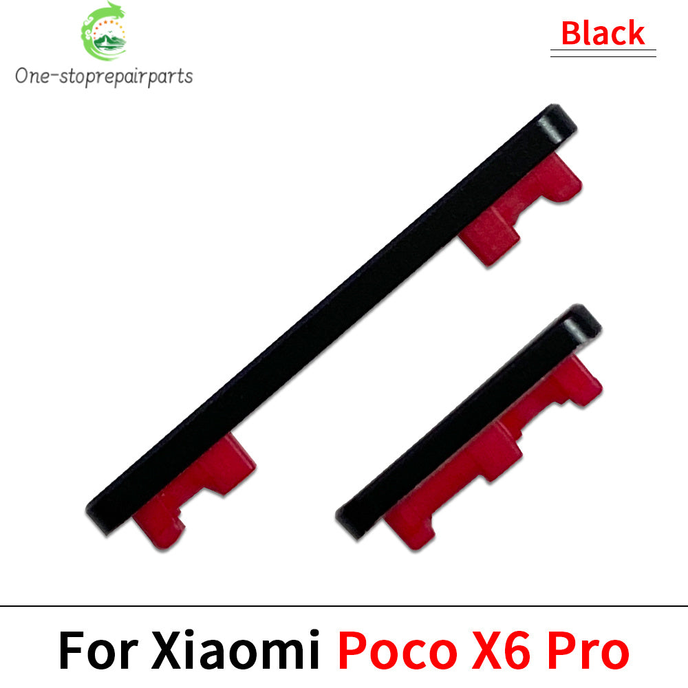 Side Key Power and Volume Button For Xiaomi Poco X4 X5 X6 Pro 5G Replacement Parts Xiaomi  Xiao mi phone repair parts