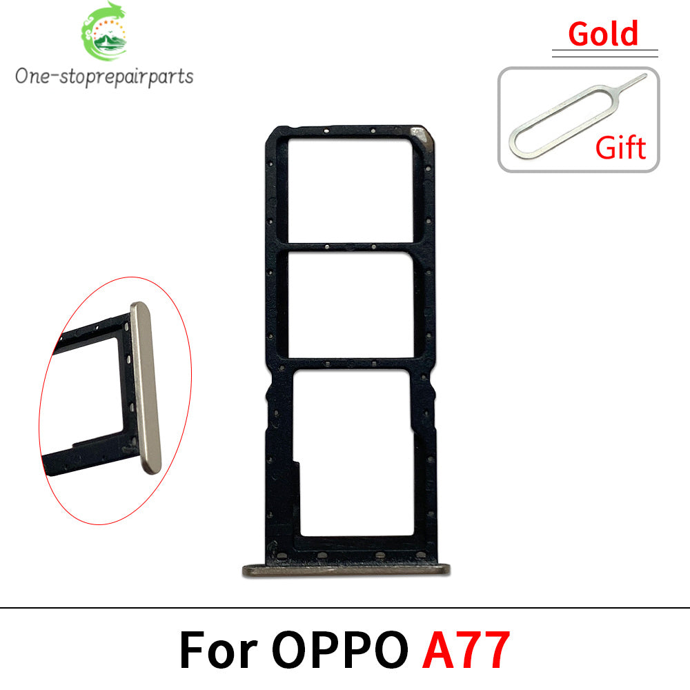 New For OPPO A72 A74 A77 A77s A78 4G 5G SIM Card Tray Slot Holder Adapter Accessories OPPO phone repair parts