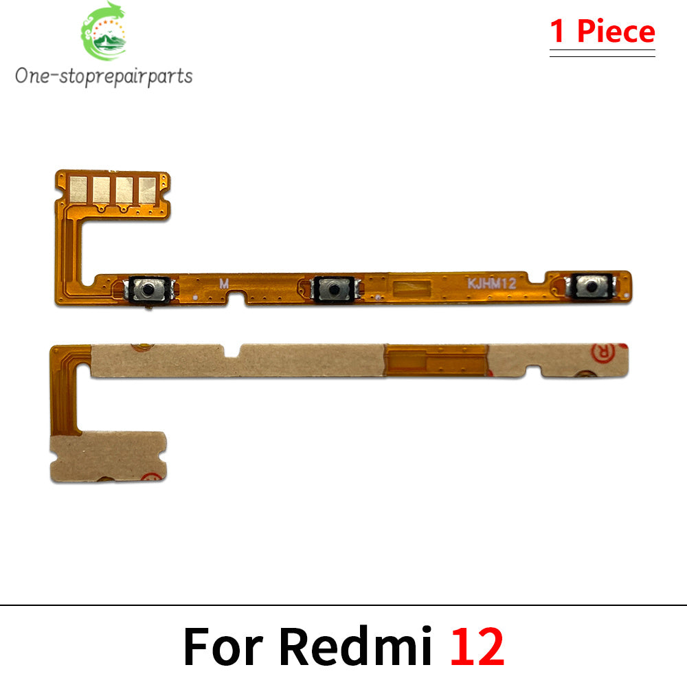 New Power Volume Button Key Flex Cable For Xiaomi Redmi 10 10A 10C 12 12C 13 13C 14C 15 15C  Xiaomi  Xiao mi phone repair parts