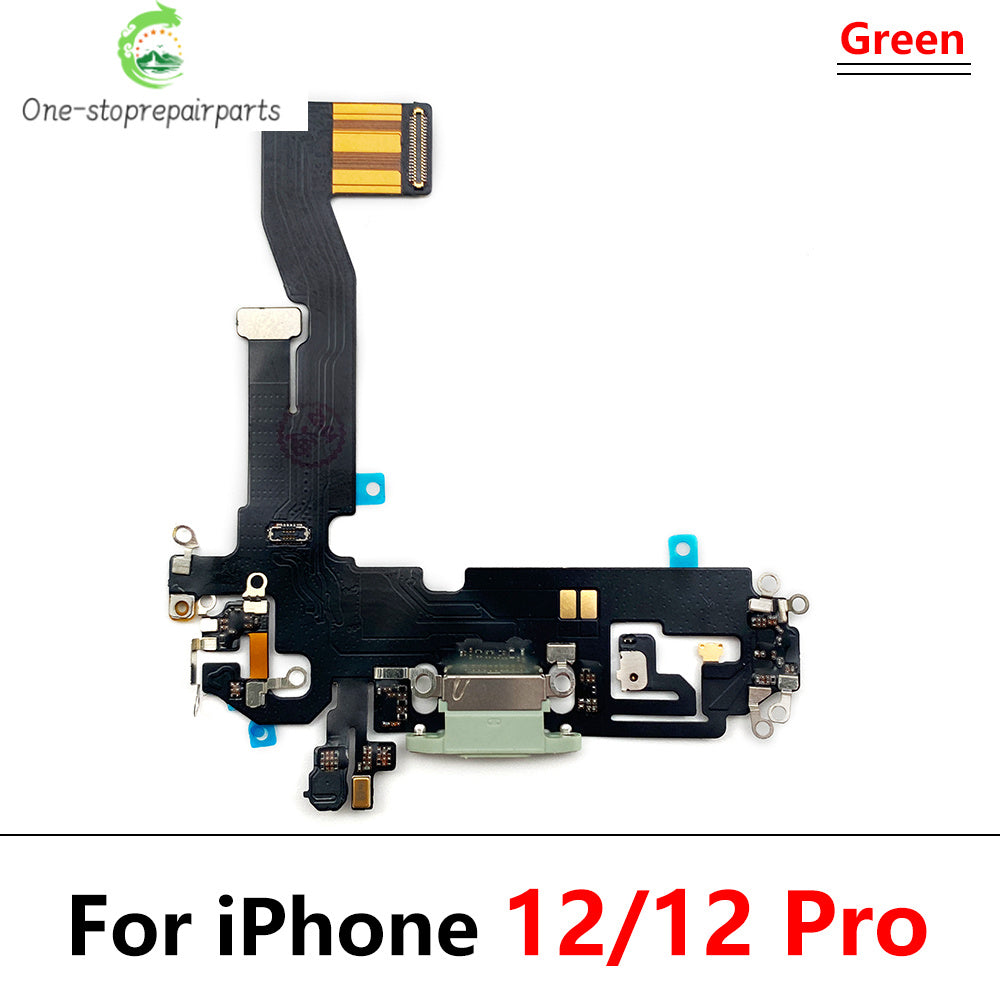 New USB Charging Port Charger Board Flex Cable For iPhone 12 Pro 12Pro Max Mini Dock Connector With Microphone iPhone phone repair parts