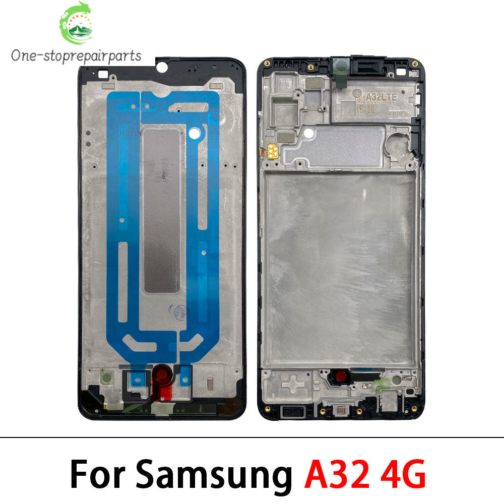 New Front Housing LCD Display Frame For Samsung A02 A02s A12 A22 A32 A52 A52s A72 4G 5G Housing Middle Frame Bezel Plate Cover Samsung phone repair parts