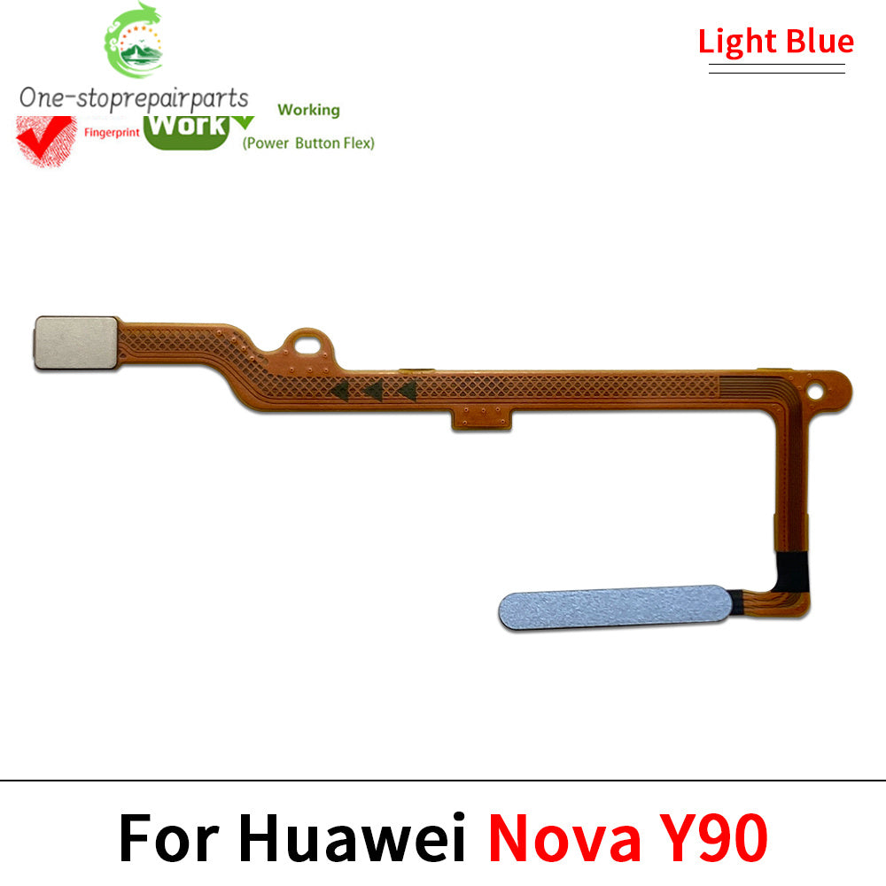New For Huawei Nova Y60 Y61 Y90 Y91 Fingerprint Sensor Home Return Key Menu Button Flex Ribbon Cable Huawei phone repair parts