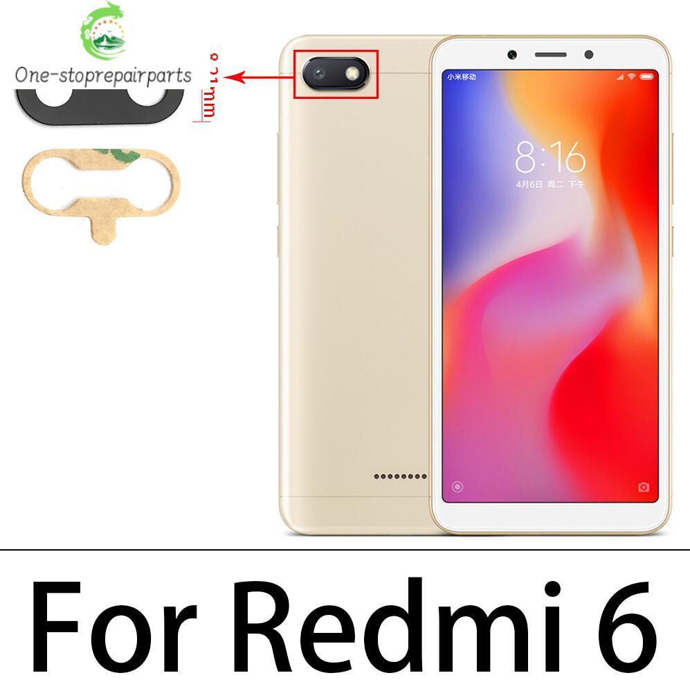 10Pcs, Back Rear Camera Glass Lens With Adhesive For Xiaomi Redmi 6 6A 7 7A 8 8A 9 9A 9C 9T 10 10A 10C 12 12C 13 13C 4G 5G  Xiaomi  Xiao mi phone repair parts