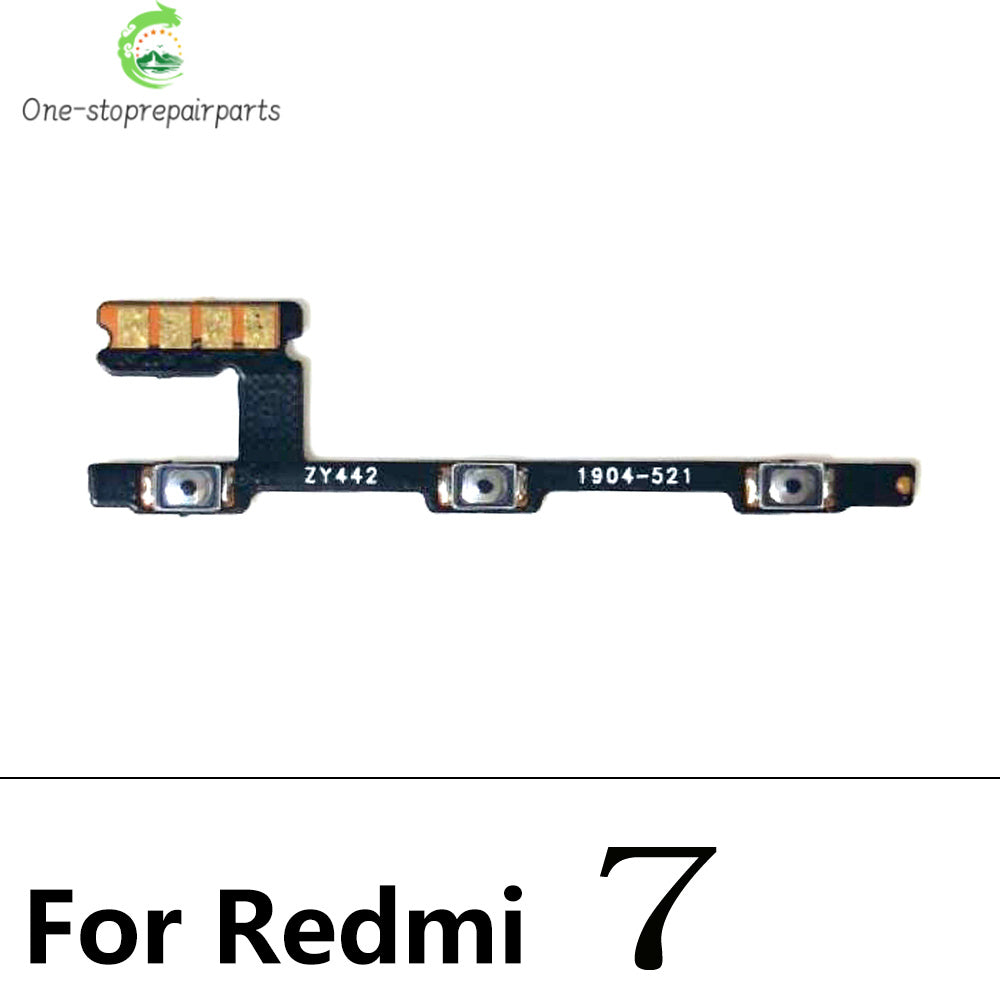 50Pcs, Volume Button Power Switch On Off Button Flex Cable For Xiaomi Redmi 7 7A 8 8A 9 9A Note 7 8 8T 9 10 10s 11 11s Pro 9s  Xiaomi  Xiao mi phone repair parts