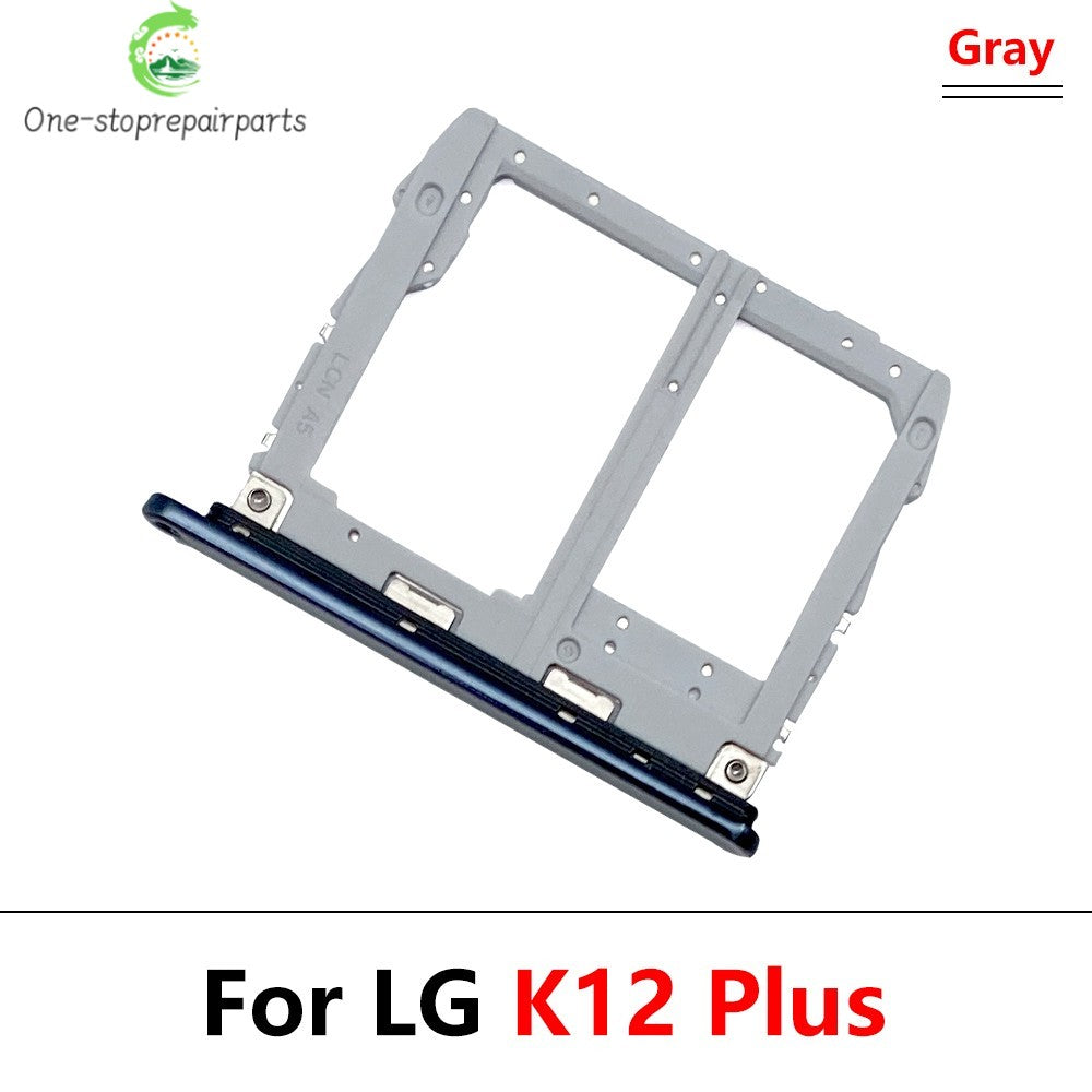 New SIM Card Tray Slot Holder Adapter Accessories For LG K22 K42 K52 K62 K41S K51 K61 K40s K12 Plus Replacement Parts  LG phone repair parts