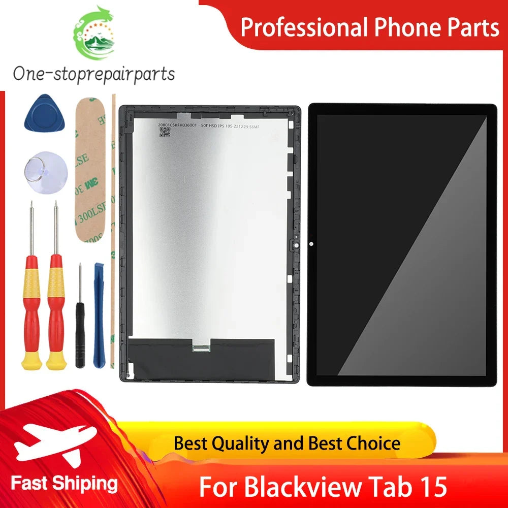 Original Blackview Tab 15 10.51'' LCD Display and Touch Screen Digitizer Assembly Replacement Display LCD + Tools Other brand Tablet repair parts