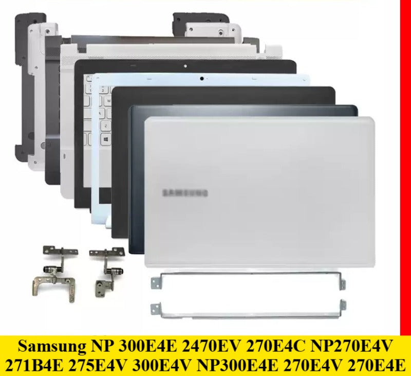 Cover case for Samsung NP 300E4E NP300E4V 2470EV 270E4C NP270E4V 271B4E 275E4V 300E4V NP300E4E 270E4V 270E4E lcd back housing bezel frame upper palmrest keyboard bottom hing cover case Samsung laptop repair parts
