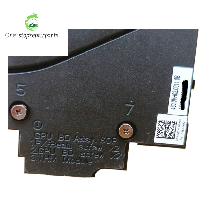 NEW Original Laptop Fan Heatsink For DELL Pro Max 16 MC16250 0VT9FJ 05K9GT 09MD3P Dell laptop repair parts