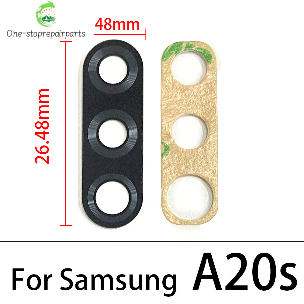 100Pcs/Lot, For Samsung A10 A20 A30 A50 A70 A10s A20s A30S A50S A21s A01 A11 A12 A21 A31 A51 A71 Rear Back Camera Glass Lens Samsung phone repair parts