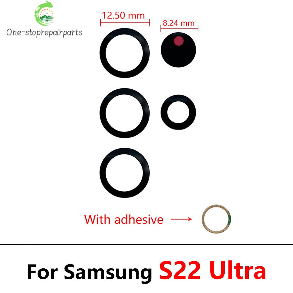 Rear Back Camera Glass Lens For Samsung  S20 S21 S22 S23 S24 Plus Ultra FE 5G Camera Glass With Adhesive Samsung phone repair parts